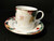 Tienshan Magnolia Tea Cup Saucer Sets Flowers Red White 4 Excellent