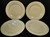 Ivory Fantasy China Japan Dinner Plates 10 3/4" White Lace Set of 4 | DR Vintage Dinnerware and Replacements