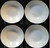 Noritake Reina Soup Bowls 6450 Q 7 3/8" Salad White Embossing Set of 4 | DR Vintage Dinnerware and Replacements