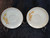 Homer Laughlin Golden Wheat Saucers Gold Trim Set of 2 | DR Vintage Dinnerware Replacements