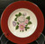 Homer Laughlin Margaret Rose Maroon Bread Plates 6 1/4" MW185 Set 4 Excellent