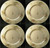 Theodore Haviland NY Apple Blossom Larger Dinner Plates 10 3/4" Set 4 Excellent