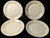 Fine China of Japan English Garden Saucers 1221 Set of 4 Excellent