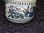 Royal China Currier Ives Blue White Salt Pepper Shaker 1 Open 1 Closed Excellent