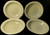Noritake Crestmont Soup Bowls 7 1/2" 6013 Coupe Japan White Set of 4 Excellent