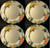 Mikasa Fruit Panorama Dinner Plates 11 1/8" DC014 Set of 4 Excellent