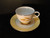 Homer Laughlin Century Service Autumn Gold Footed Tea Cup Saucer Set Excellent