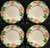 Franciscan Desert Rose Bread Plates 6 3/8" USA CA TV Stamp Set of 4 Excellent