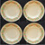 Sango Noel 8401 Soup Bowls 7 7/8" Salad Pasta Holly Red Ribbons Set 4 Excellent