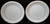 Noritake Graywood Dinner Plates 6041 10 1/2" Japan Gray Leaves Set 2 Excellent