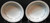 Noritake Graywood Soup Bowls 6041 7 3/8" Japan Gray Leaves Salad Set 2 Excellent