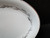 Noritake Graywood Oval Platter 12" Japan Gray Leaves Platinum Trim Excellent