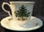 Nikko Happy Holidays Tea Cup Saucer Sets Christmas Tree Japan Set of 4 Excellent