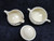 Homer Laughlin Nantucket Creamer Sugar with Lid Eggshell Nautilus Excellent