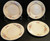 Homer Laughlin Eggshell Georgian Cashmere Bread Plates 6 1/4" Set of 4 | DR Vintage Dinnerware and Replacements