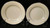 Noritake Buckingham Bread Plates 6 1/2" 6438 White Embossing Set of 2 Excellent