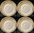 Signature Collection Queen Anne Saucers Set of 4 Excellent
