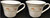 Abingdon China Tea Cups: Fine Porcelain Floral Set of 2