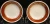 Homer Laughlin Craftsman Formal Rust Red Berry Bowls 5 1/2 Fruit Set 2 Excellent