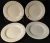 Johnson Brothers Regency White Bread Plates 6 1/4" England Blk Mark 4 Excellent