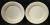 Noritake Cumberland Dinner Plates 10 3/4" 2225 White Embossing Set 2 Excellent