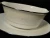 Noritake Cumberland Gravy Boat with UnderPlate 2225 White Embossing Excellent