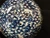 Thomson Pottery Snowman Salt Pepper Shaker Set Blue White Winter Scene Excellent
