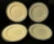 Mikasa Palatial Platinum Salad Plates 8 1/4" L3235 Fine China Set of 4 Excellent