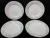 Noritake Belmont Salad Plates 8 1/4" 5609 Blue Gray Scrolls Set of 4 Excellent