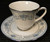 Noritake Blue Hill Tea Cup Saucer Set 2482 Blue White Floral | DR Vintage Dinnerware Replacements