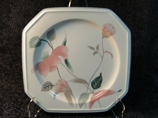 Mikasa Silk Flowers Chop Plate 12 1/4" F3003 Octagonal Shape Platter | DR Vintage Dinnerware and Replacements