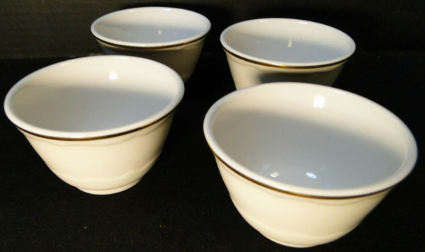 Syracuse Gourmet Custard Cups 4" Vintage Restaurant Ware Set of 4 | DR Vintage Dinnerware and Replacements