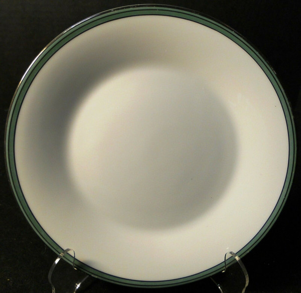 Noritake Royale Mint Salad Plate 8 1/4" 6538 Green Band | DR Vintage Dinnerware and Replacements