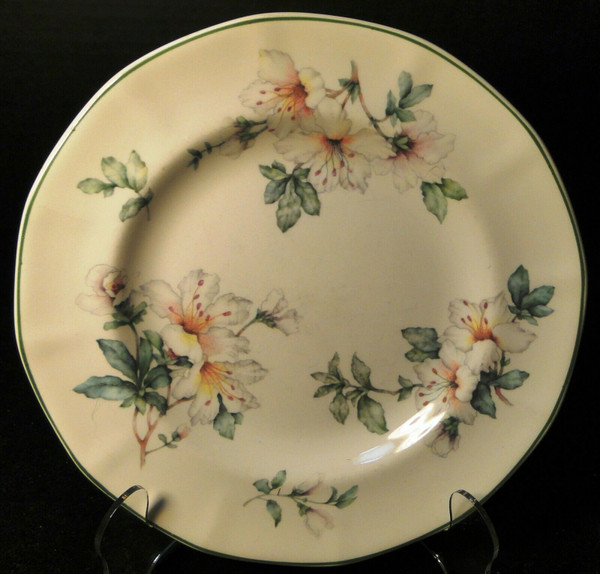 Adams Azalea Salad Plate 8 1/4" English Stoneware Green | DR Vintage Dinnerware and Replacements