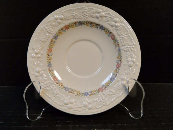 Homer Laughlin Eggshell Theme Floral Rose Saucer 6" TH20 | DR Vintage Dinnerware and Replacements