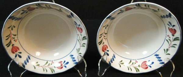 Nikko Avondale Cereal Bowls 6 1/8" Provisional Designs Japan Set of 2 | DR Vintage Dinnerware and Replacements