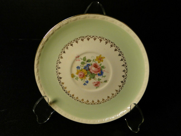 Homer Laughlin Marilyn Green Saucer G3421 | DR Vintage Dinnerware and Replacements