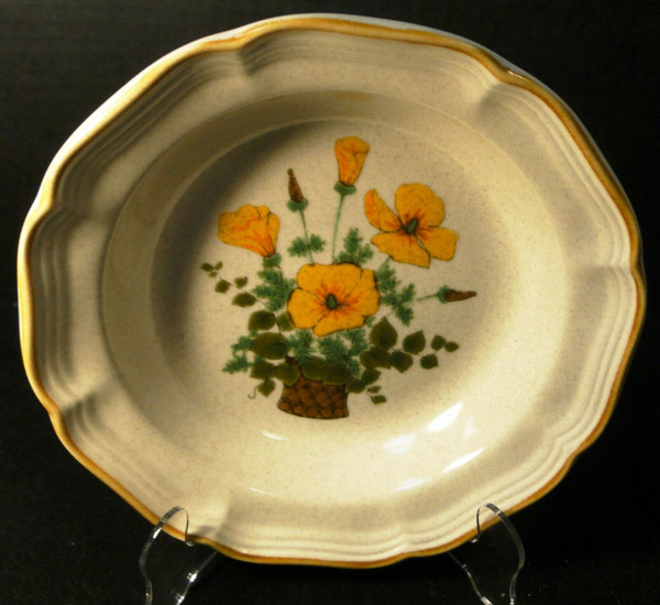 Mikasa Petunias Soup Bowl 8 1/2" EC 401 Garden Club | DR Vintage Dinnerware and Replacements