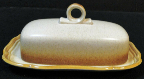 Mikasa Whole Wheat Butter Dish with Lid E8000 | DR Vintage Dinnerware and Replacements