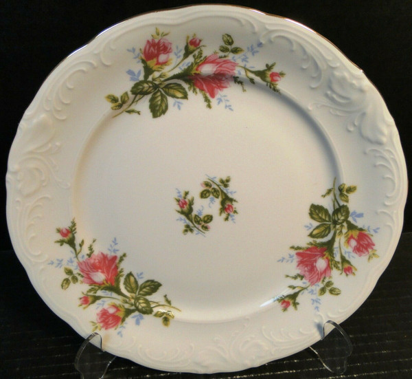Royal Kent Poland Moss Rose RKT8 Dinner Plate 10" | DR Vintage Dinnerware and Replacements