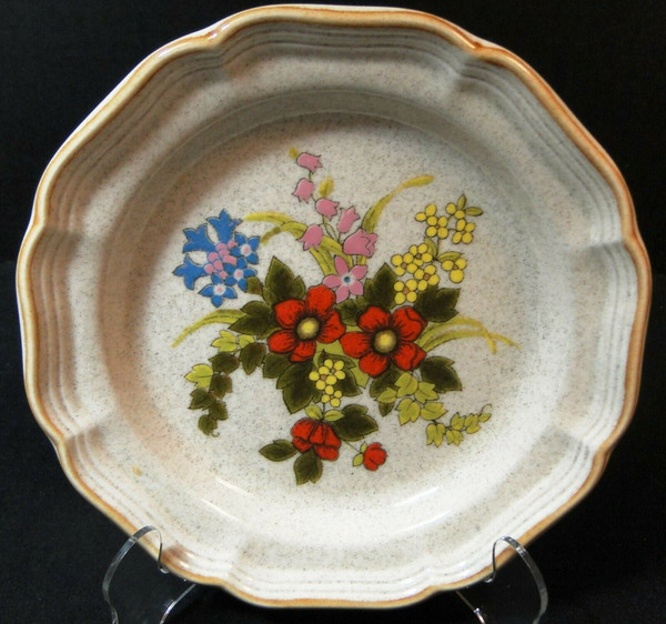 Mikasa Basket of Wildflowers Salad Plate 8" EC 403 | DR Vintage Dinnerware and Replacements