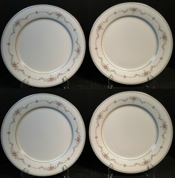 Noritake Fairmont Dinner Plates 6102 10 1/2" Set of 4 | DR Vintage Dinnerware and Replacements