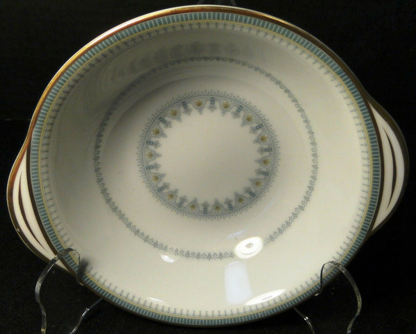 Noritake Maya Lugged Cereal Bowl 6 3/4" 6213 Blue Green Geometric | DR Vintage Dinnerware and Replacements