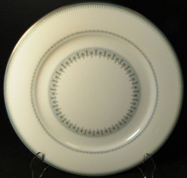 Noritake Maya Dinner Plate 10 1/2" 6213 Blue Green Geometric | DR Vintage Dinnerware and Replacements
