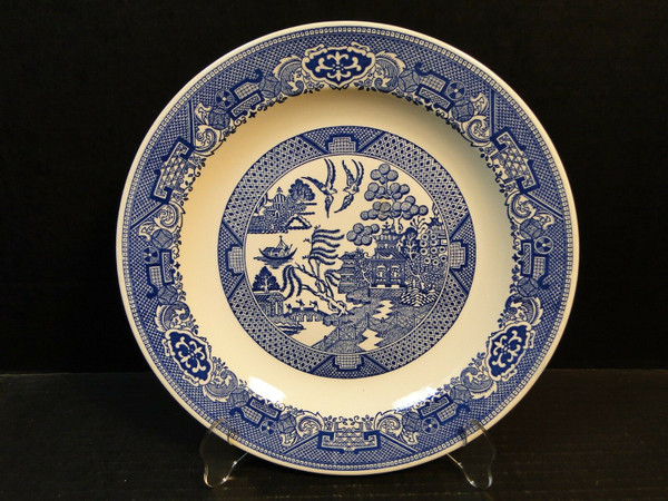 Royal China Blue Willow Ware Chop Plate 12" | DR Vintage Dinnerware Replacements