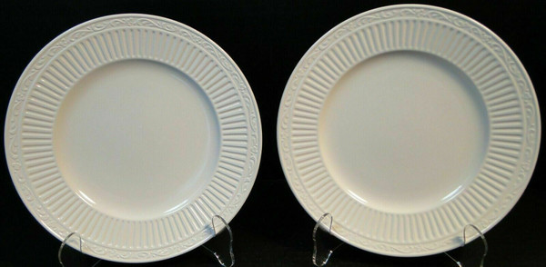 Mikasa Italian Countryside Salad Plates 8 5/8" DD900 White Set of 2 | DR Vintage Dinnerware and Replacements
