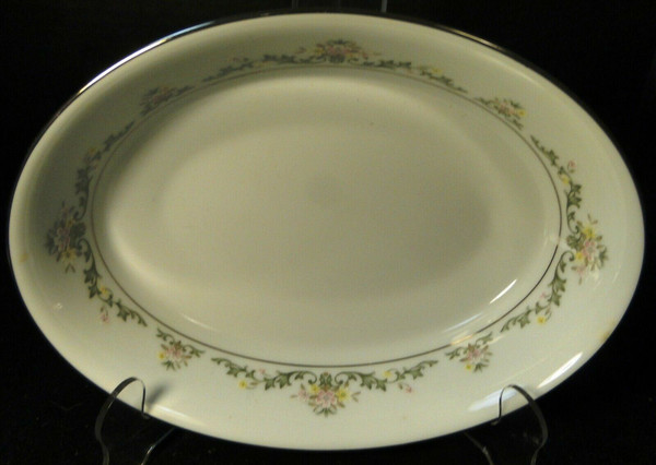 Noritake Early Spring Oval Serving bowl 9 3/4 2362 Contemporary Floral | DR Vintage Dinnerware and Replacements