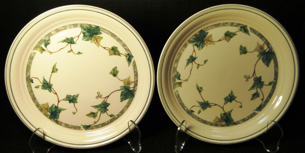 Noritake Keltcraft Ireland Ivy Lane Dinner Plates 10 1/2" 9180 Set 2 | DR Vintage Dinnerware and Replacements