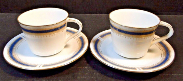 Noritake Blue Dawn Tea Cup Saucer Sets 6611 2 | DR Vintage Dinnerware and Replacements