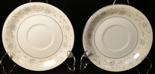 Fine China of Japan English Garden Saucers 1221 Set of 2 Excellent